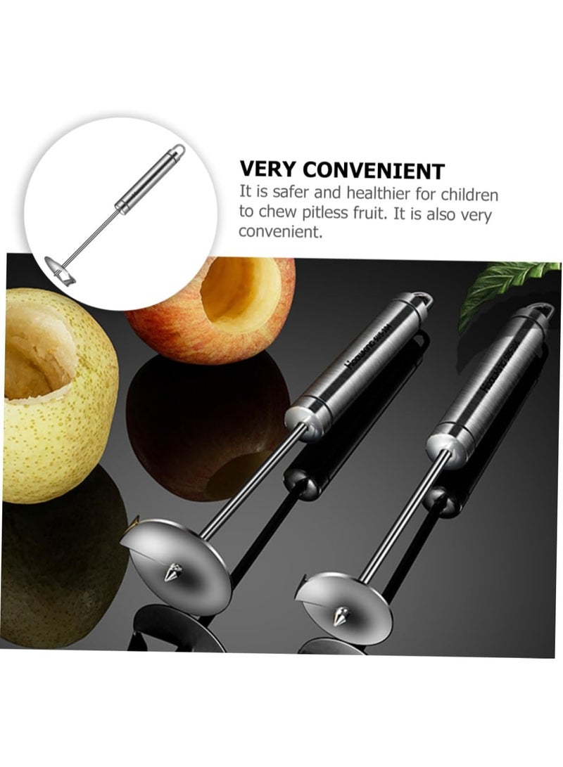 2pcs Fruit Core Remover Small Stainless Steel Metal Pitter Manual Apple Pear Corer Kitchen Tool for Fruit Preparation - Image 3